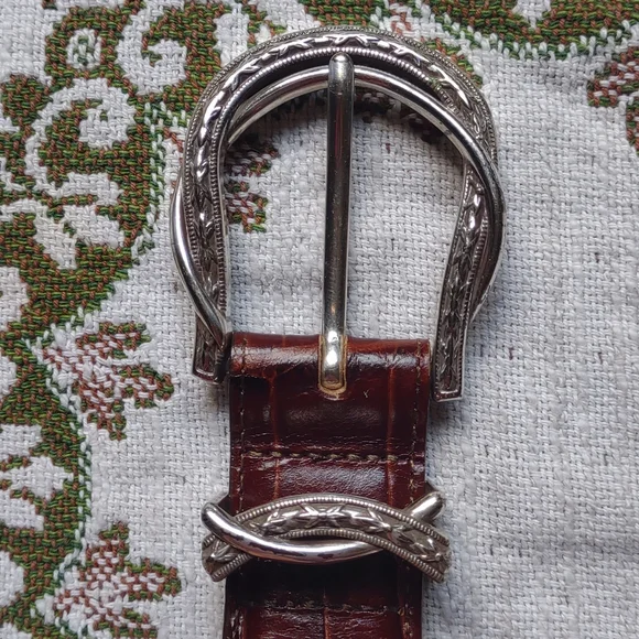 Brighton Leather Brown Belt Size 32 - Picture 10 of 11